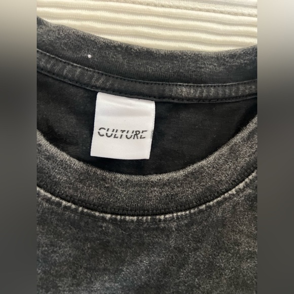 Original Culture Box Logo Tee Heavy T-shirt Men’s Size 2X Washed Black Grunge - Picture 9 of 10